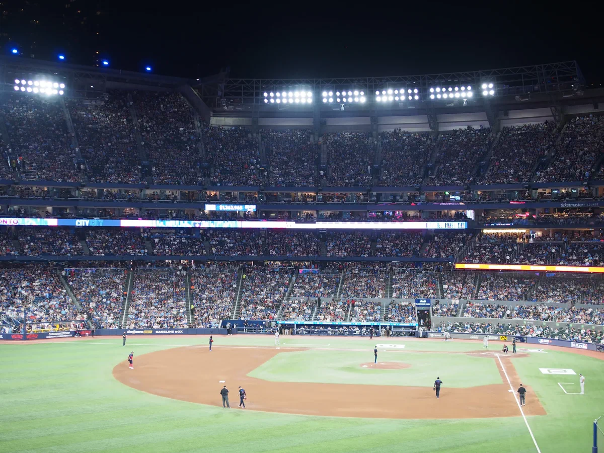 Rogers center later during the game